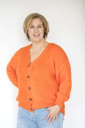 Vest Wol KATE+ Red Orange